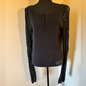 Harley Davidson Net Sleeve Top